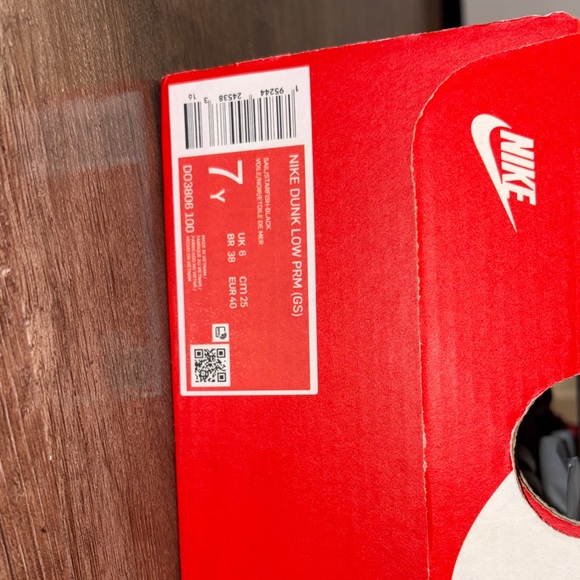 Nike Black and Orange Glow Sneakers - Picture 9 of 10